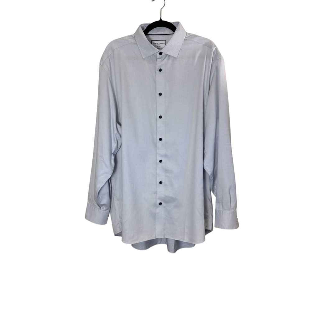 Men’s Charles Tyrwhitt Light Gray Dress Shirt non iron sz 17.5/36